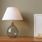 Sienna Smoked Glass Table Lamp