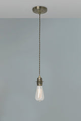 Pendant Fitting Suspension Set - Antique Brass