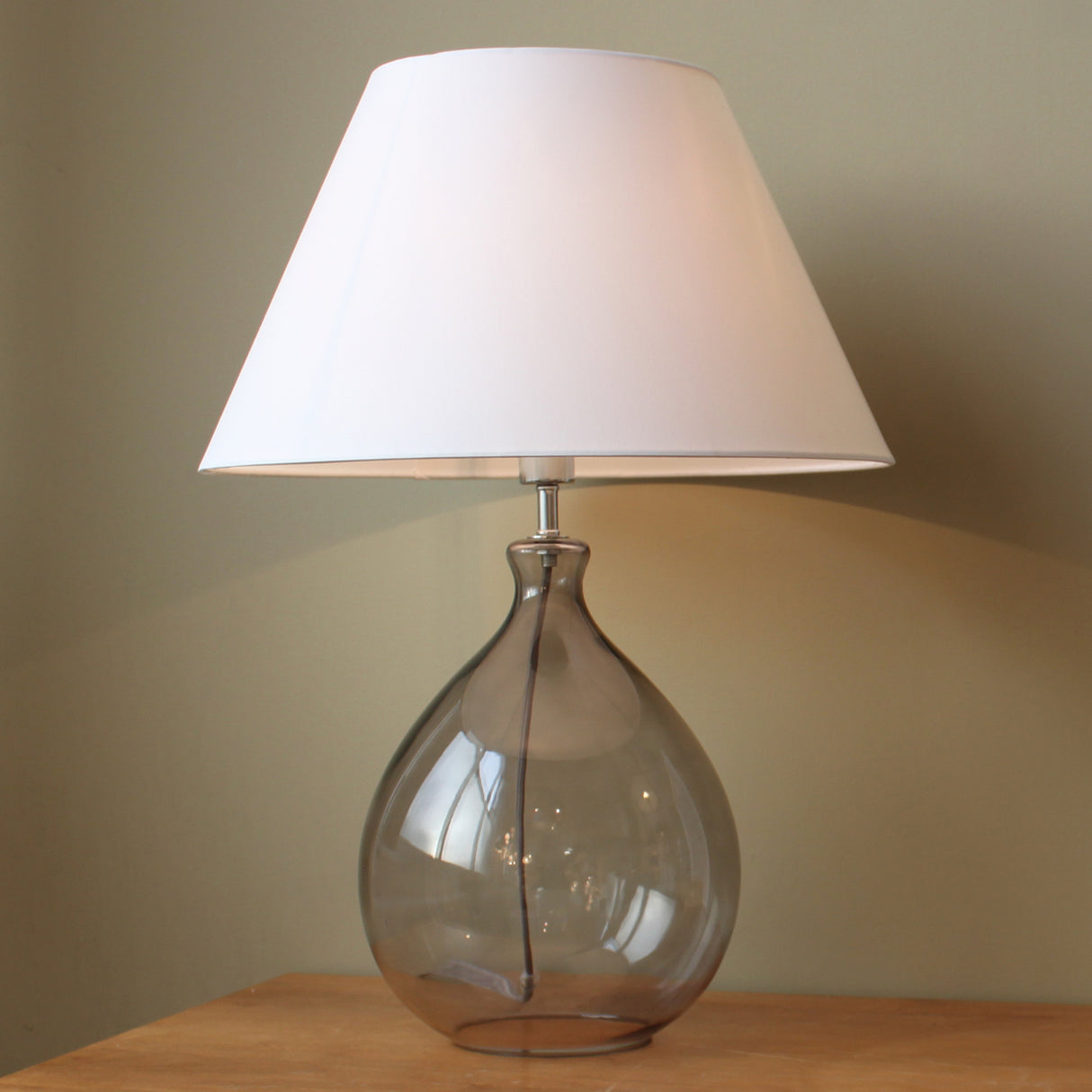 Sienna Smoked Glass Table Lamp