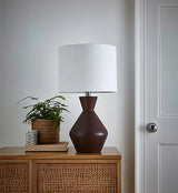 Dark Wood Table Lamp