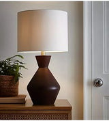 Dark Wood Table Lamp