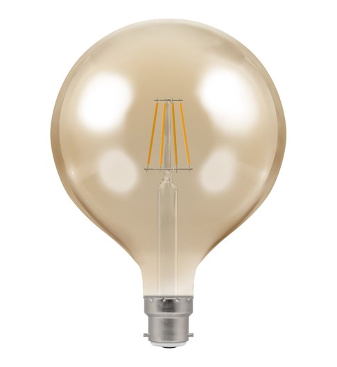 LED Large Globe Filament Bulb BC-B22d - Antique Bronze