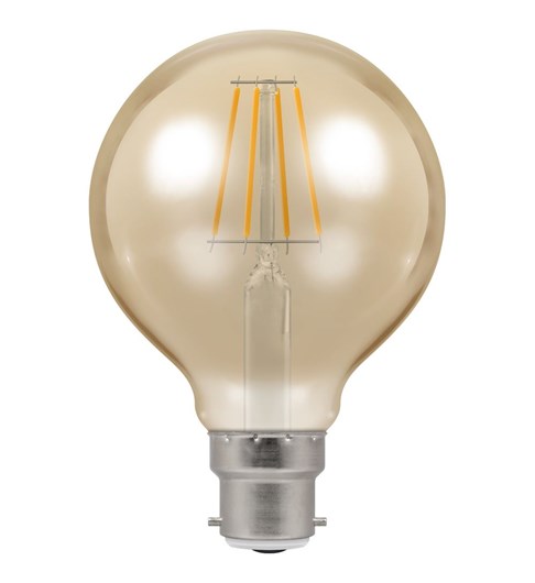 LED Globe Filament Bulb BC-B22d - Antique Bronze