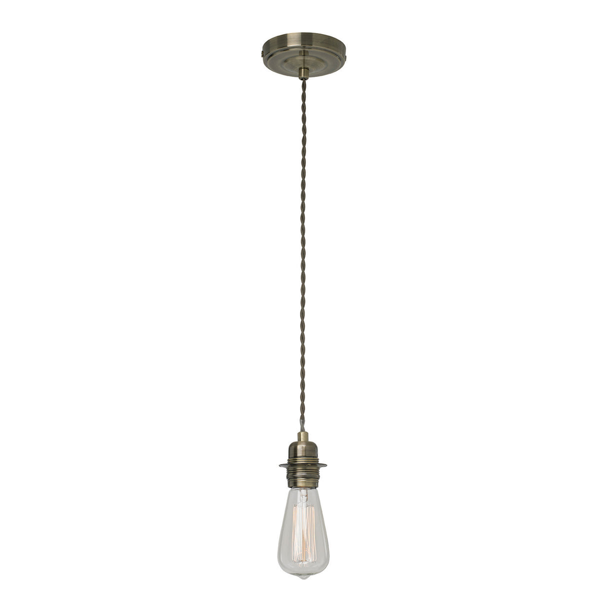 Pendant Fitting Suspension Set - Antique Brass