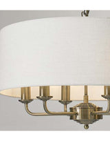 Grantham 6 Light Ceiling Fitting - Antique Brass