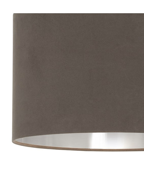 Velvie Table Lamp Grey | Chrome