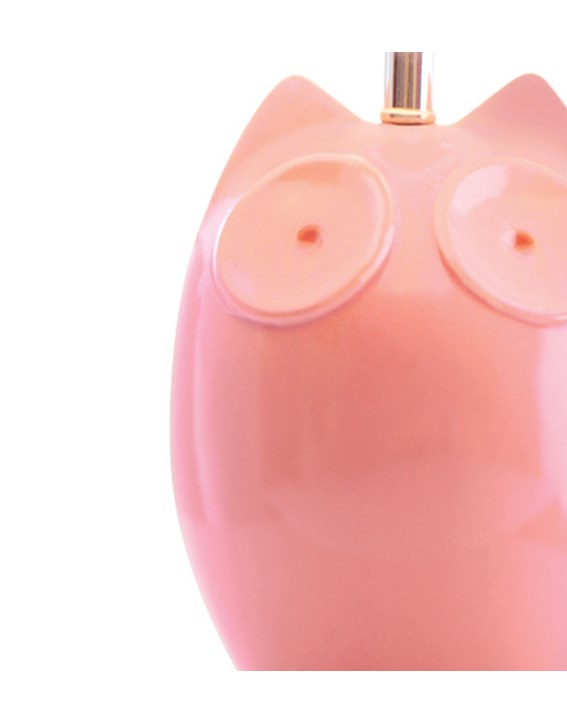 Hector Owl Table Lamp - Pink