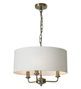 Grantham 3 Light Ceiling Fitting - Antique Brass