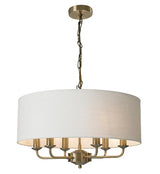 Grantham 6 Light Ceiling Fitting - Antique Brass