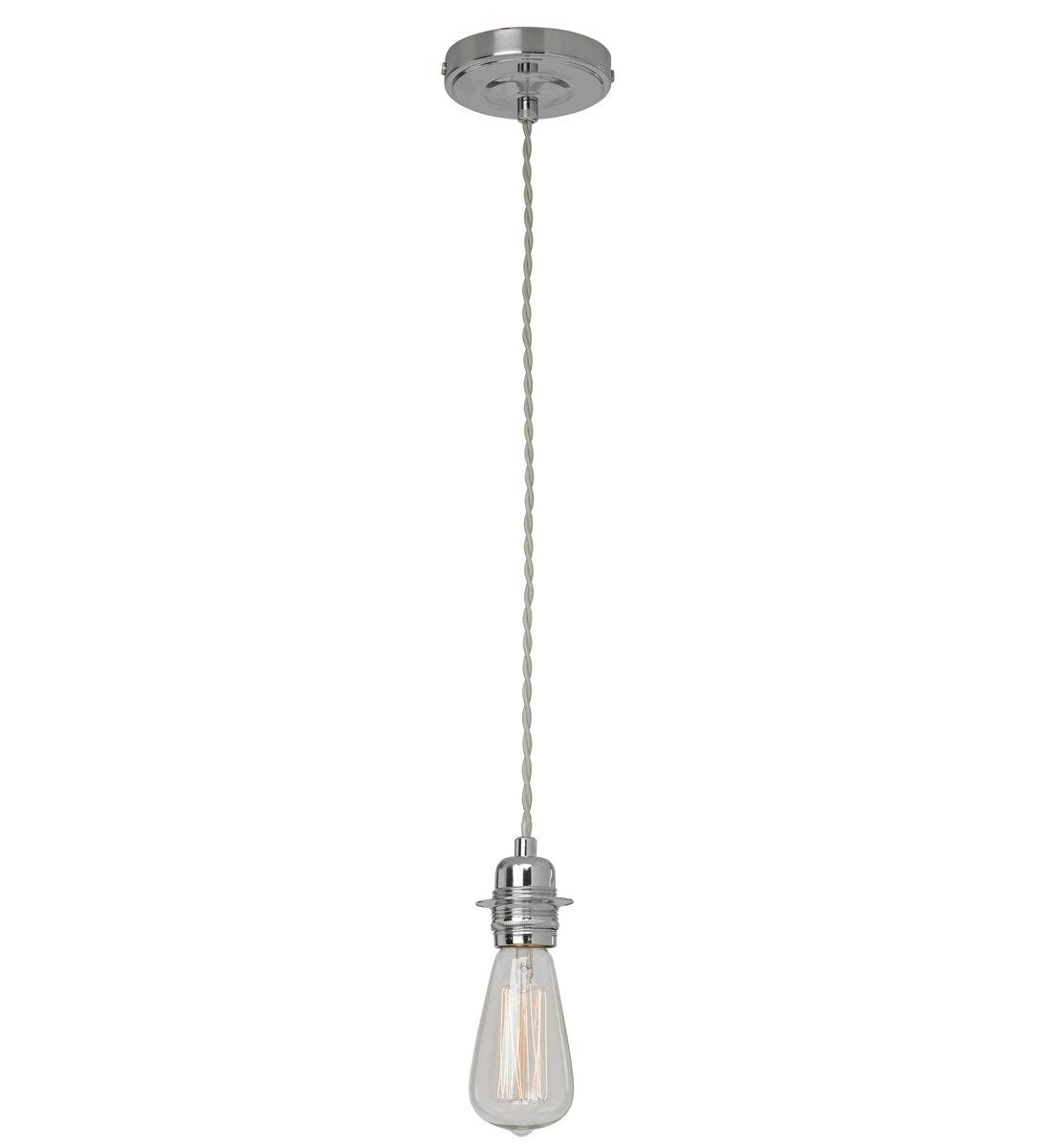 Pendant Fitting Suspension Set - Chrome