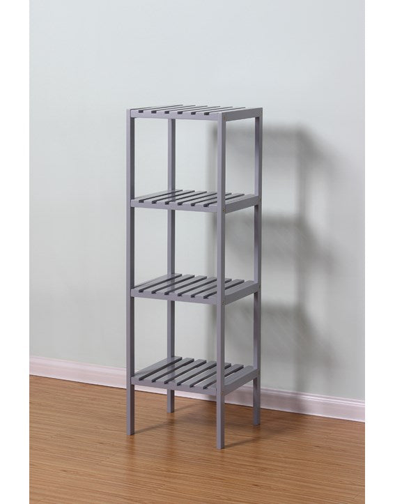 Edgeworth 4 Tier Shelving Unit - Grey