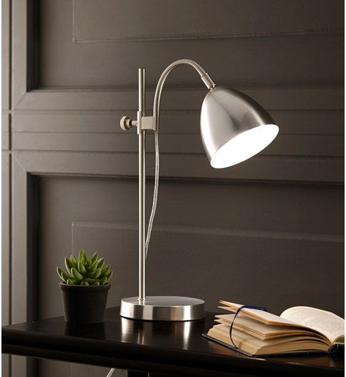 Seb Table Lamp | Brushed Chrome