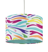 Bright Zebra Print Pendant Shade