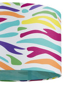 Bright Zebra Print Pendant Shade