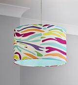 Bright Zebra Print Pendant Shade