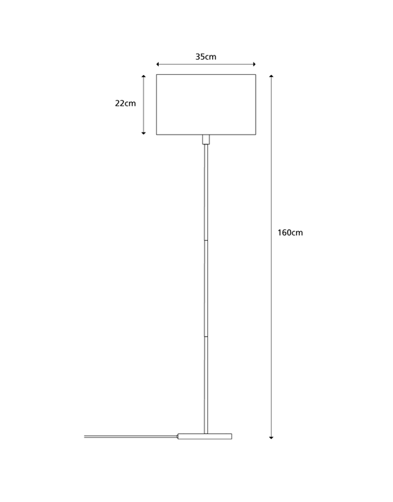 Islington Floor Lamp - Chrome