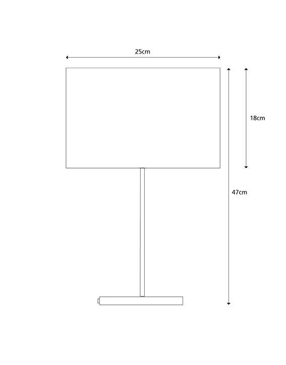 Islington Touch Table Lamp - Chrome