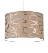 Keira Pendant Shade Grey | Rose Gold