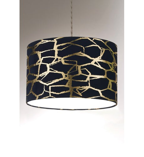 Keira Pendant Shade Navy | Gold