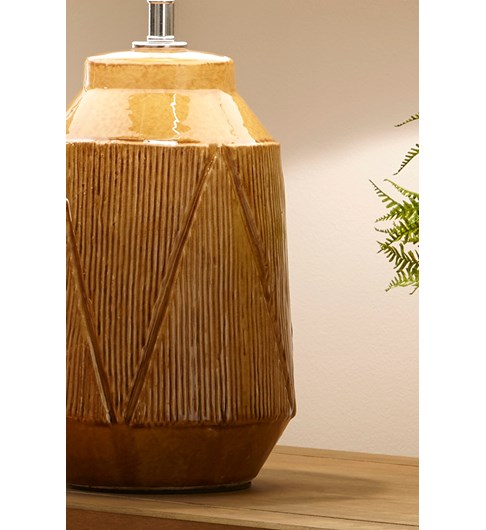 Safi Table Lamp Ochre