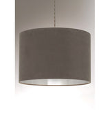 Velvie Pendant Shade Grey | Chrome