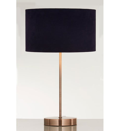 Velvie Table Lamp Navy | Copper