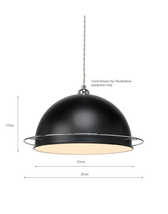 Bauhaus Pendant Shade - Black