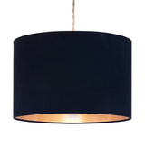 Velvie Pendant Shade Navy | Copper