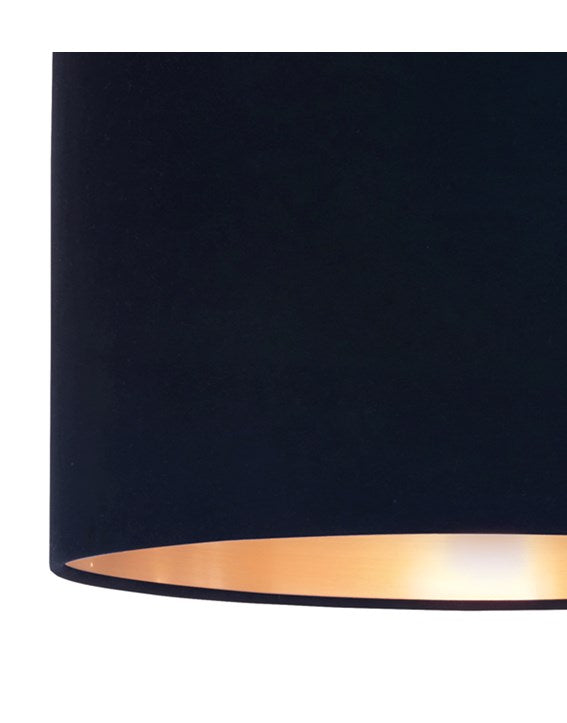 Velvie Table Lamp Navy | Copper