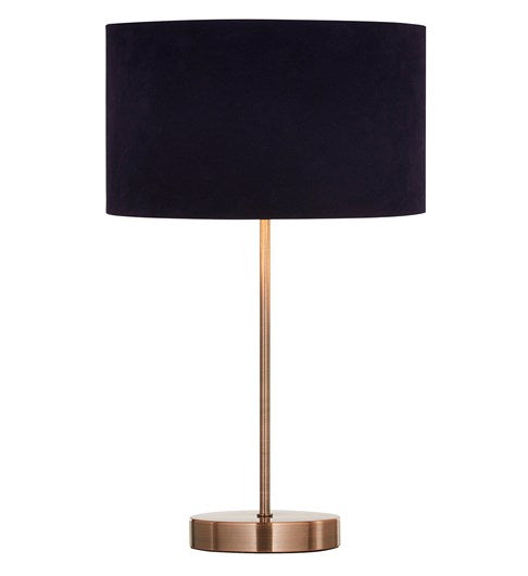 Velvie Table Lamp Navy | Copper