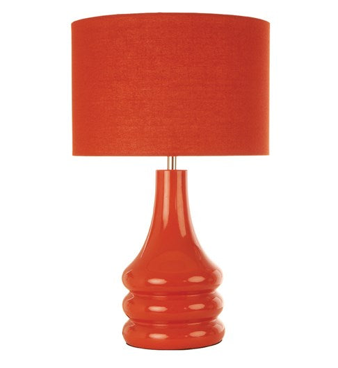 Raj Table Lamp - Burnt Orange