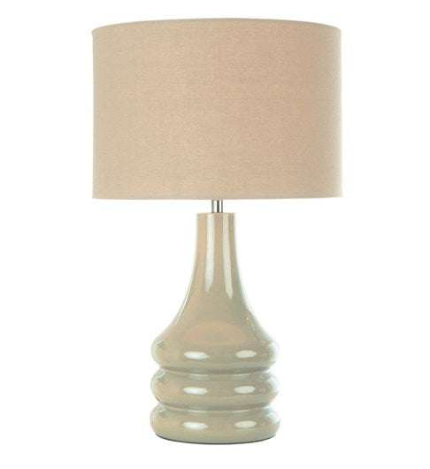 Raj Table Lamp - Putty Beige