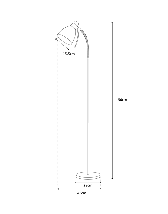 Sven Floor Lamp - Cream