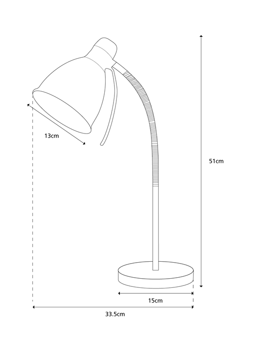 Sven Desk Lamp - Cream