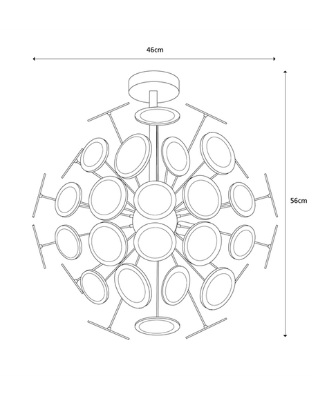 Wham 5 Light Ceiling Fitting