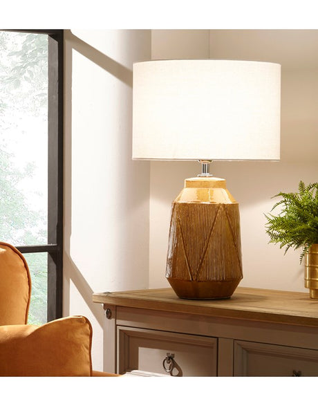 Safi Table Lamp Ochre