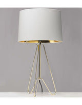 Ziggy Gold Lamp With Cream Shade